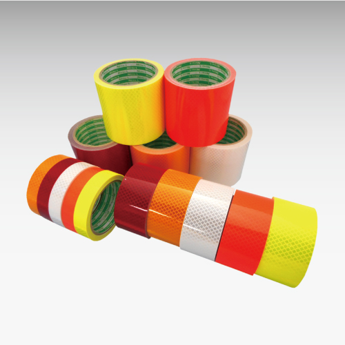 高輝度プリズム反射テープ（赤・黄・白） 安全用品